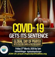 Pastor Chris declares Covid-19 dead at Global Day of Prayer with over 3 billion participants