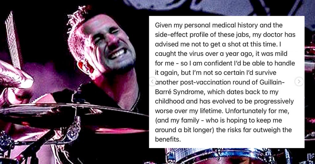 Offspring Band boots drummer for refusal to get COVID vaccine — even though he has natural immunity