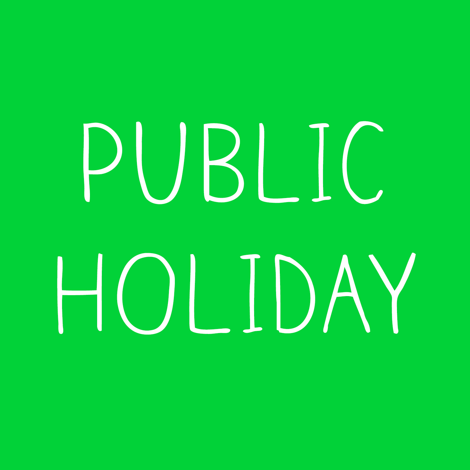 7th june public holiday