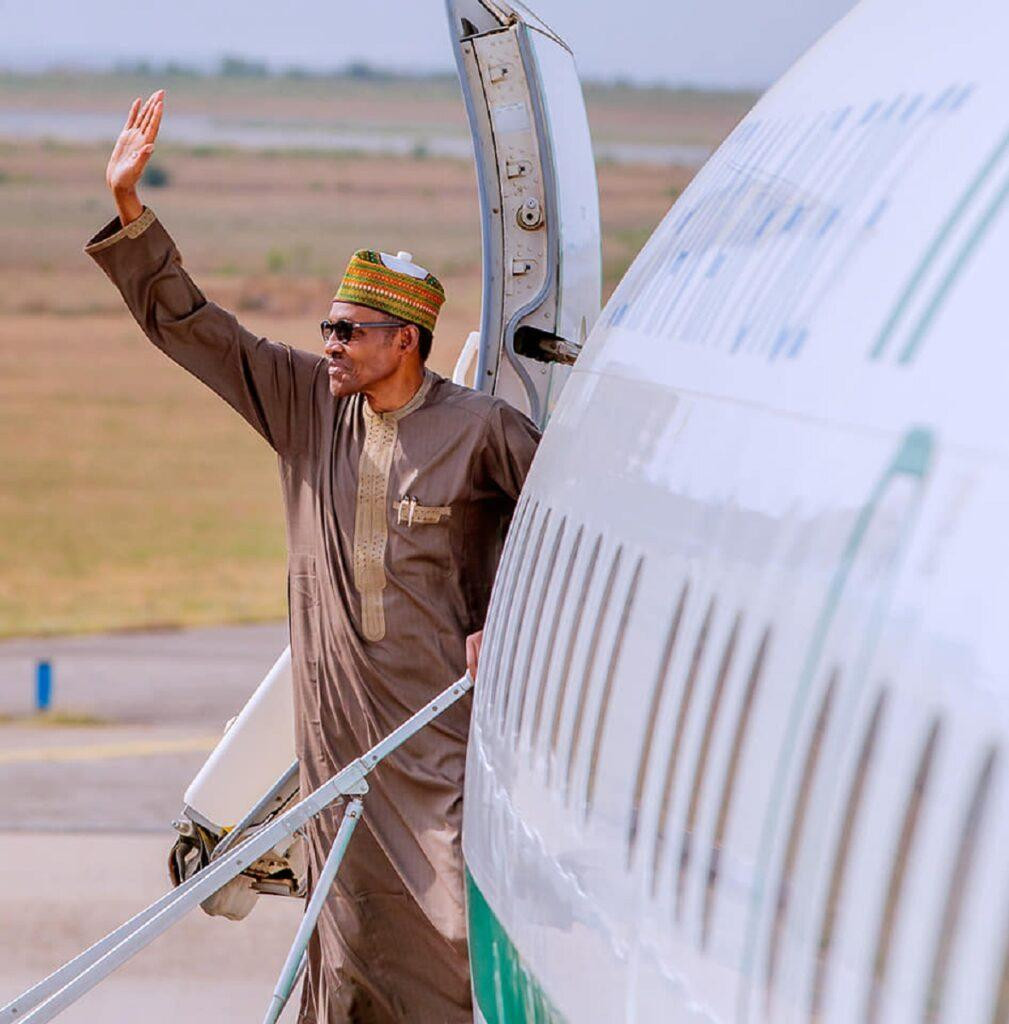 President Buhari has left for Glasgow for the COP26 climate change conference