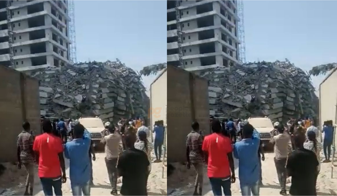 BREAKING: Many trapped as another building collapses in Lagos