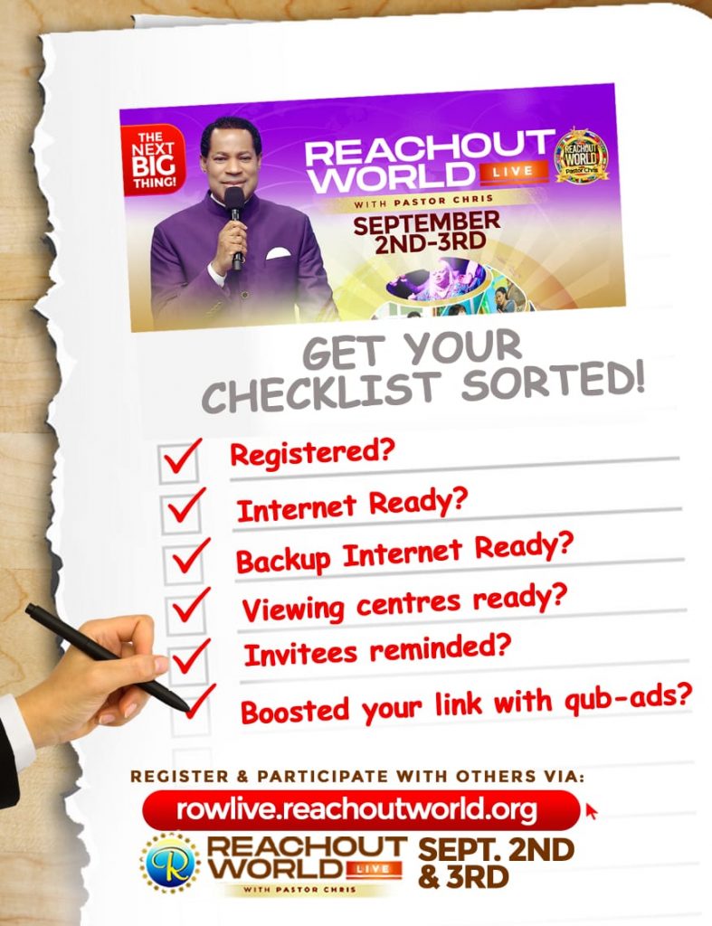 Expectations high as ReachOut World Live with Pastor Chris begins 