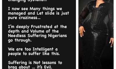 Omotola Jalade-Ekeinde lament suffering of Nigerians