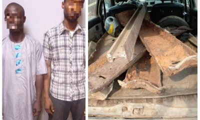 Police arrest suspects with vandalised rail tracks