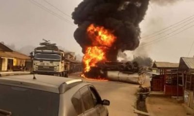 Property razed as fire guts tanker in Ondo