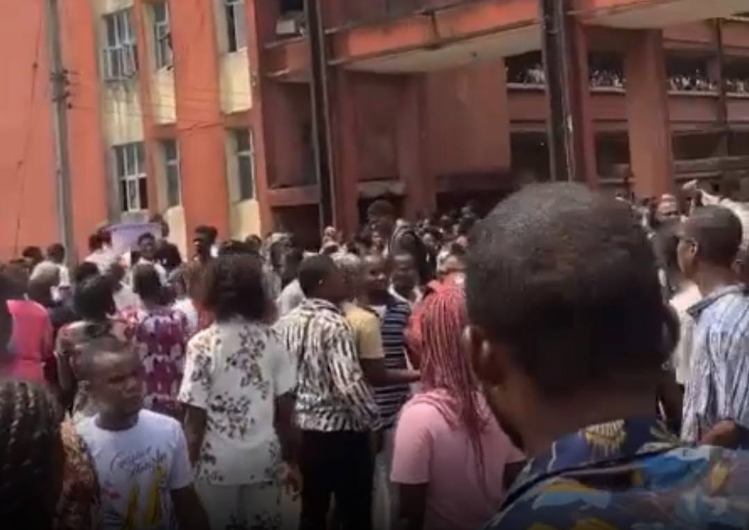 Overcrowding: Six UNICAL students pass out during an exam