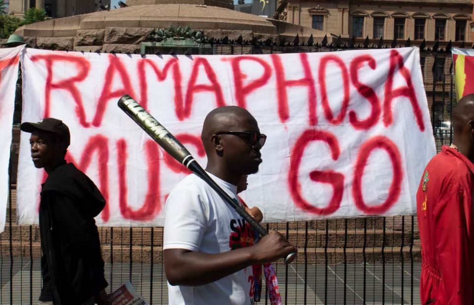 87 arrested as protest rock South Africa