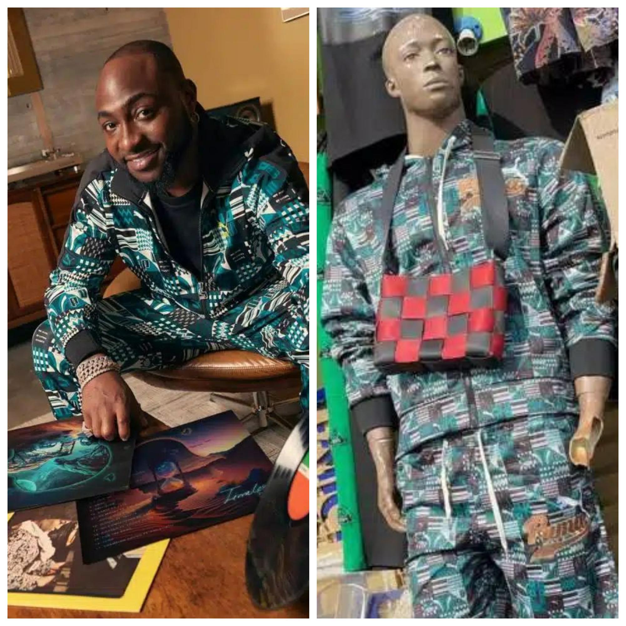 Pirated outfit from Davido’s collection surfaces online