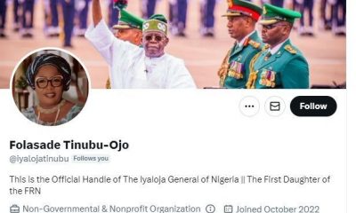 Knocks as Tinubu’s daughter adds ‘Iyaloja General of Nigeria’ to Twitter bio