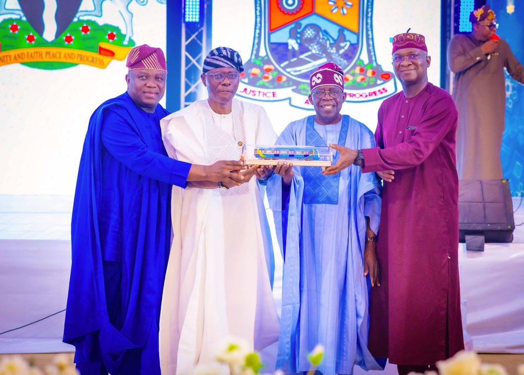 How Tinubu received welcome reception from Fashola, Ambode, Sanwo-Olu, Governors Forum in Lagos