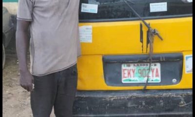 Lagos police arrest man for stealing mini-bus