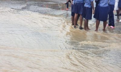 Students stranded as flood takes over Lagos community