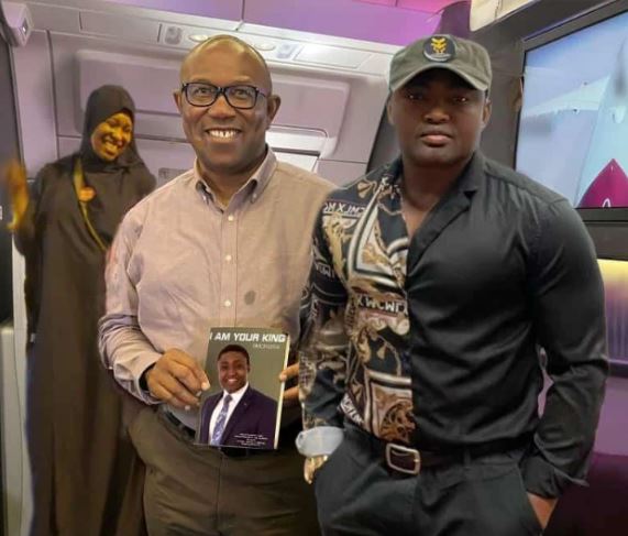 Reactions as photoshopped photo of Obi and Simon Ekpa on a flight surface online