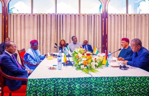 Reactions trail photos of Tinubu hosting 3 African presidents at Aso Rock