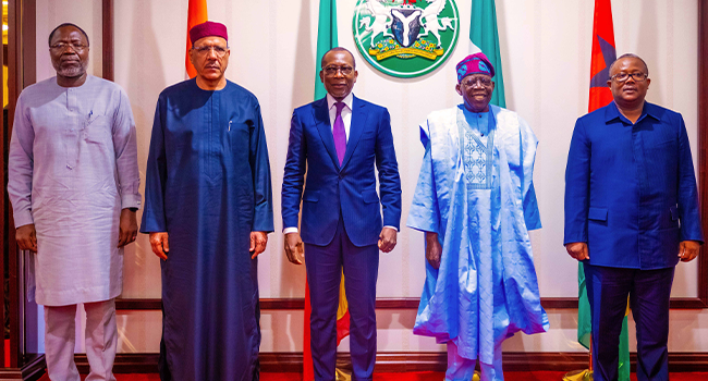 Tinubu delegates ECOWAS leaders to meet with coup leaders in Niger