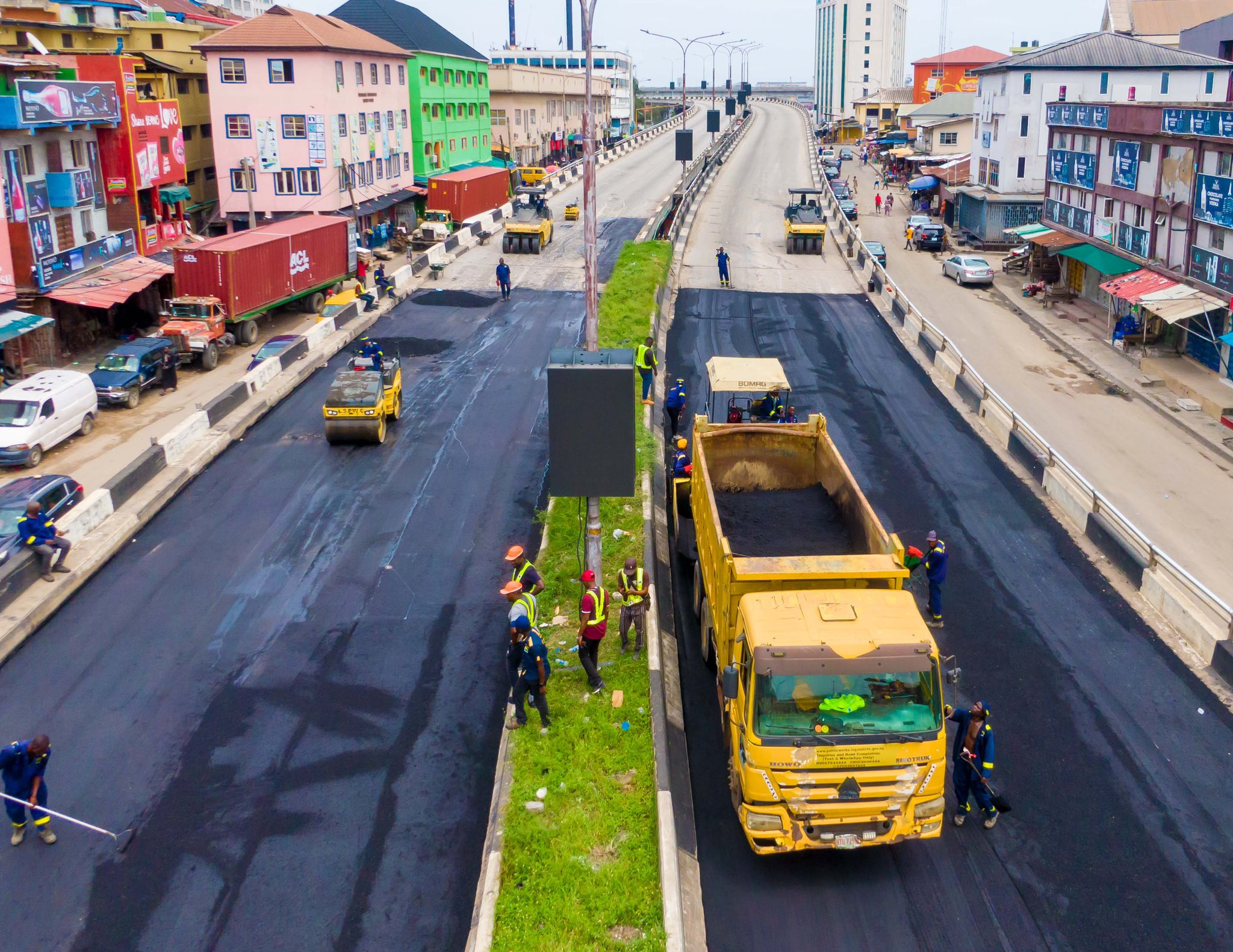 Palliative works begin on Eko Bridge in Lagos