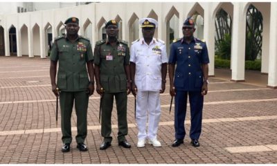 Tinubu officially decorates Service Chiefs with new ranks