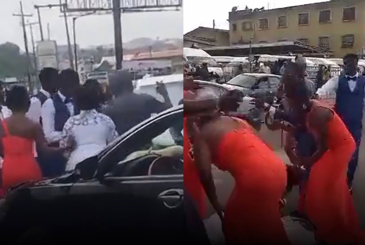 Man intercepts couple on the way to wedding venue after giving the bride ₦500K