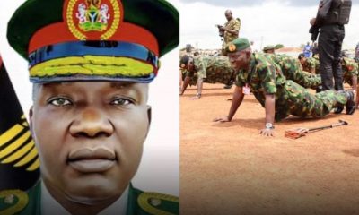 COAS, Maj. Gen. Taoreed Lagbaja inspires troops by doing multiple push-ups 