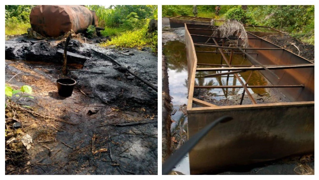 Army uncovers illegal oil bunkerers camp in Imo, Delta