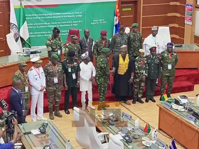ECOWAS Defence Chiefs sustain deliberation on military action in Niger