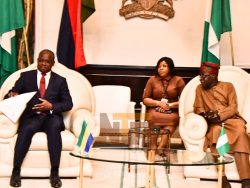 Tinubu receives Gabonese Envoy