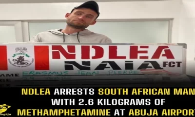 NDLEA nabbed South African with illicit drug at Abuja Airport