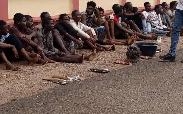 Police arrest 116 suspected cultists during initiation