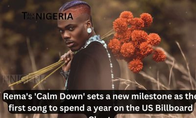 Rema’s ‘Calm Down’ becomes first song to chart on US Billboard for one year