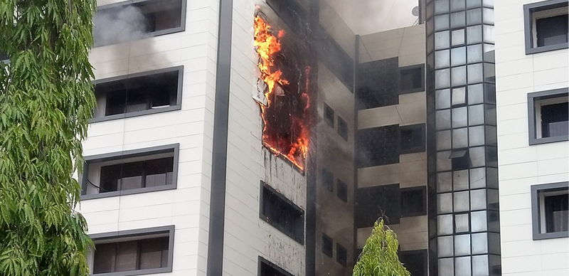 Just in: Supreme Court complex on fire, 3 Justices offices burnt