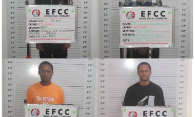 Court jails 19-year-old, 3 others to jail for internet fraud in Benin City