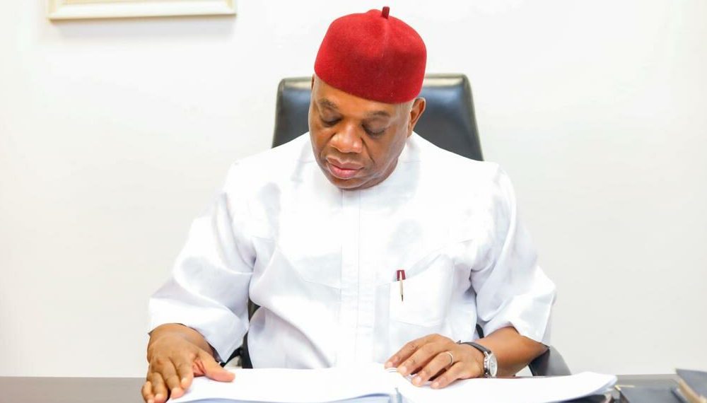 Orji Kalu representing Abia-North Senatorial district in the February 25 polls. A three-man panel led by Justice Samson Paul-Gang in its unanimous ruling on Tuesday