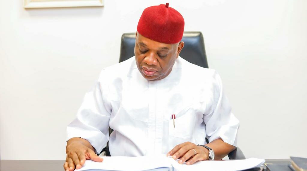 Orji Kalu representing Abia-North Senatorial district in the February 25 polls. A three-man panel led by Justice Samson Paul-Gang in its unanimous ruling on Tuesday