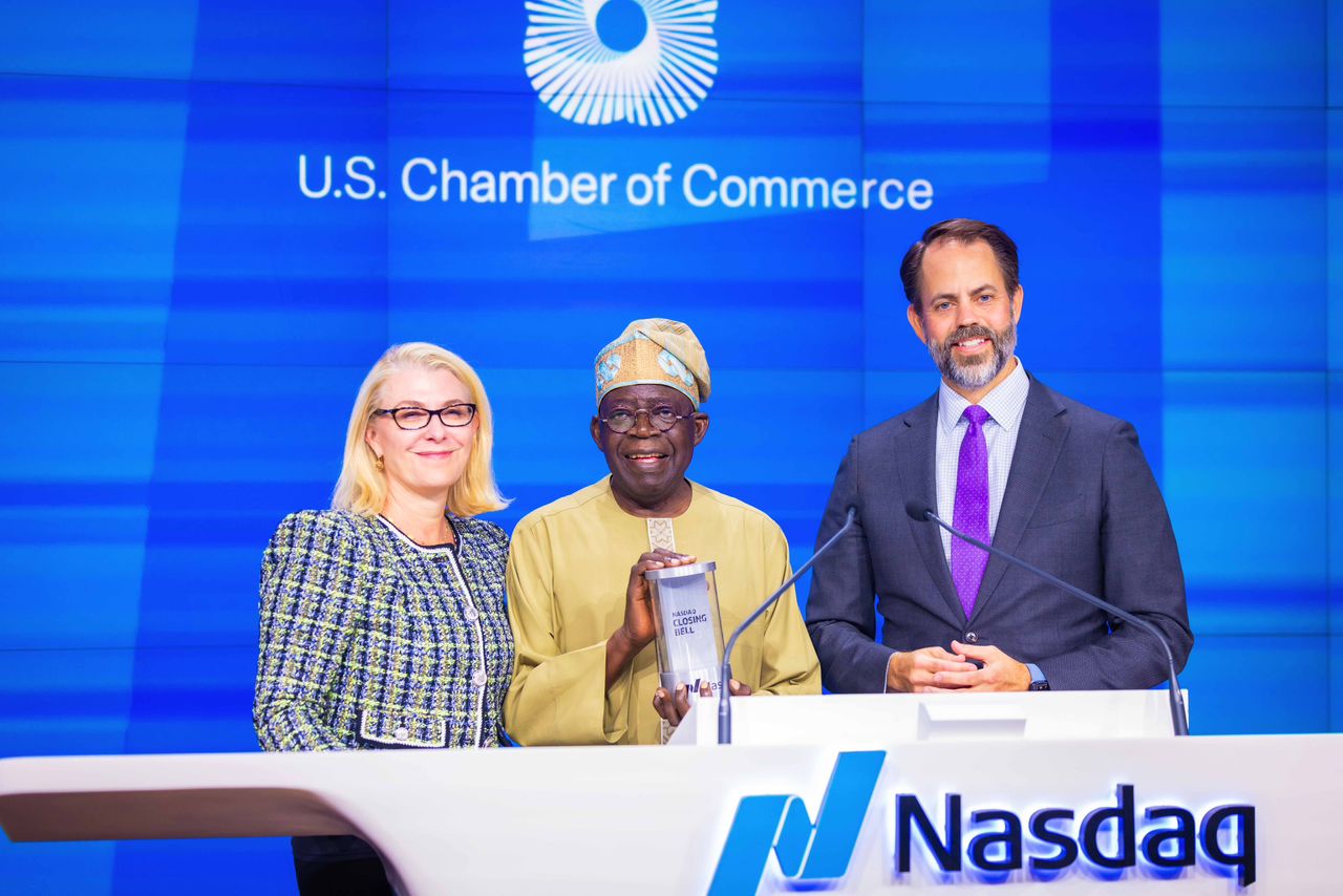 Ngelale goofed, Tinubu not first African President to ring NASDAQ bell