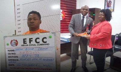 EFCC returns property recovered from a yahoo boy to his American victim