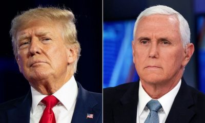 Trump reacts as Mike Pence drops out of presidential race