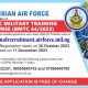 Nigerian Air Force begins recruitment Oct. 30