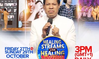 Healing Streams Live Services with Pastor Chris holds this October