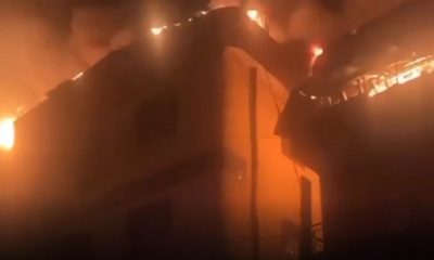 Goods worth millions of naira destroyed as fire guts 3 buildings in Lagos market.