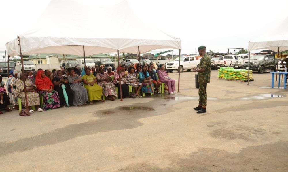 Army distributes palliatives to widows in Rivers barracks