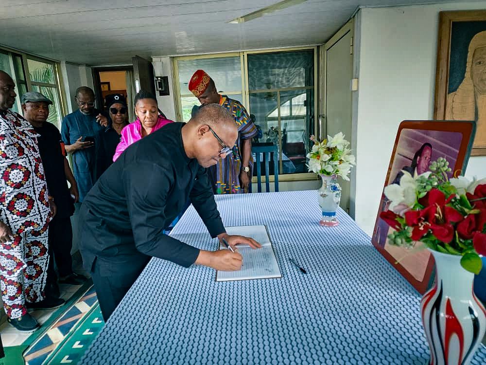 Peter Obi consoles family of Prof Ben Nwabueze