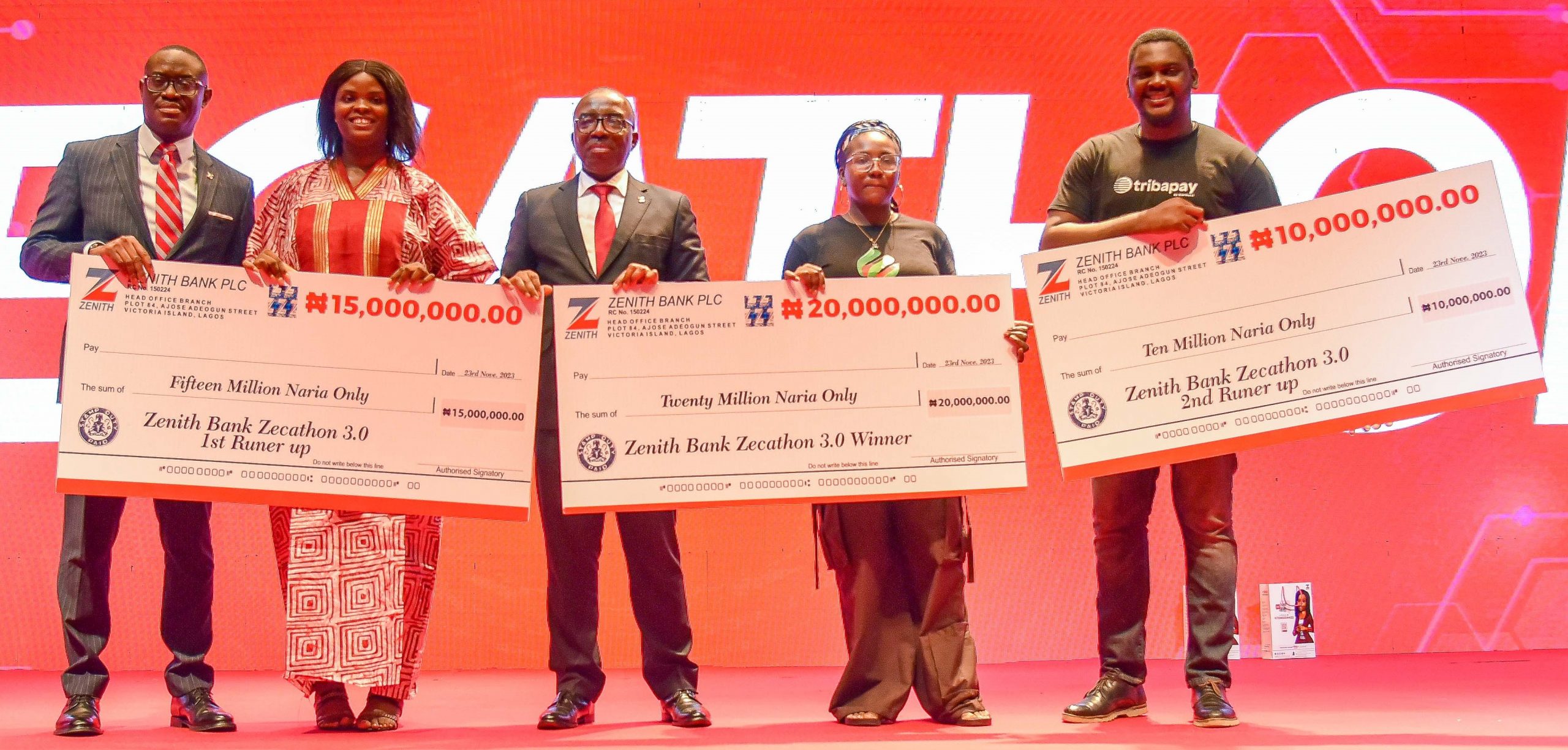 Zenith Bank Hackathon winners emerges, receive cash awards, mentorship