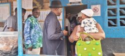 Jonathan monitors presidential run-off polls, visits polling units in Liberia 