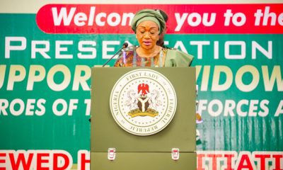 Remi Tinubu shares N422.75m to 1,709 widows, orphans of dead military officers