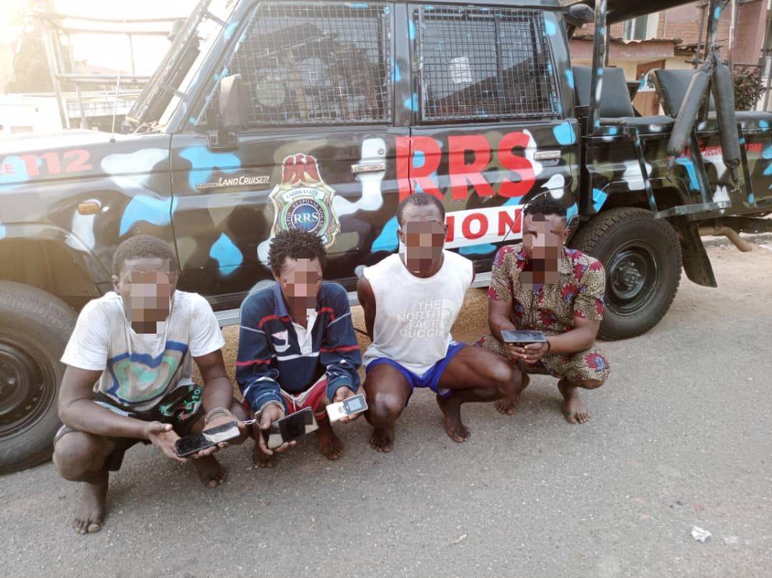 Police arrest 4 suspected traffic robbers on Christmas eve