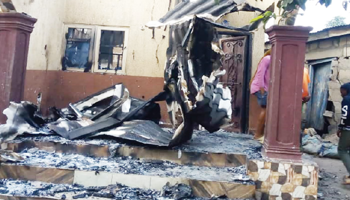 Fire razes late A’Ibom PDP Chairman’s house, kills wife, sister in-law
