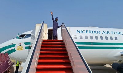 Tinubu departs Abuja for Lagos on Christmas holidays