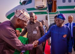 Tinubu arrives Lagos for Christmas holidays