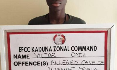 Convicted internet fraudster, Odeh, is 19 years not 7 - EFCC