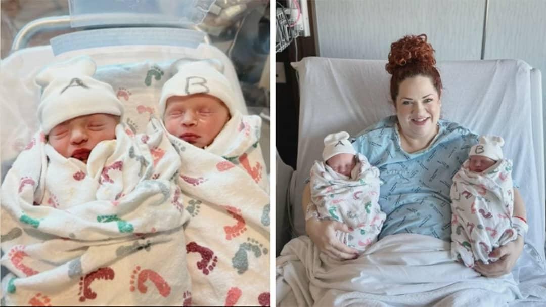 Croatia twin born minutes apart, but in different years